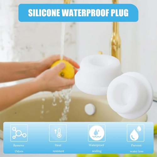 Bathtub Jet Covers for 12mm 14mm 16mm 22-23mm Bathtub Hole Diameter, Silicone Hole Plug (4 Size T13,T15,T17,T24, Each Size 6pcs, Total 24pcs a Set) by YTXXDEUS