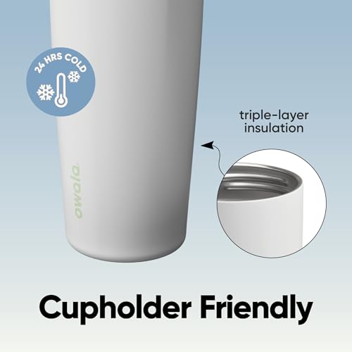 Owala FreeSip Sway Insulated Stainless Steel Water Bottle with Two-Way Spout, Built-In Straw and Bucket Handle, Made for Travel, School, and Sports, 30oz, BPA Free, Leak Proof, Iced Breeze - color: Iced Breeze, size: 30 Ounces