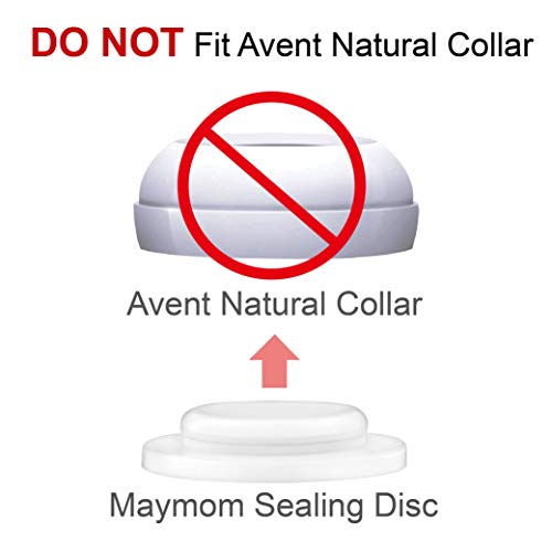 Maymom Write & Reuse Baby Bottle Labels for Daycare/Sealing Disc Compatible with Philips Classic Bottles, Maymom Screw Ring. 6pcs - color: Sealing Disc