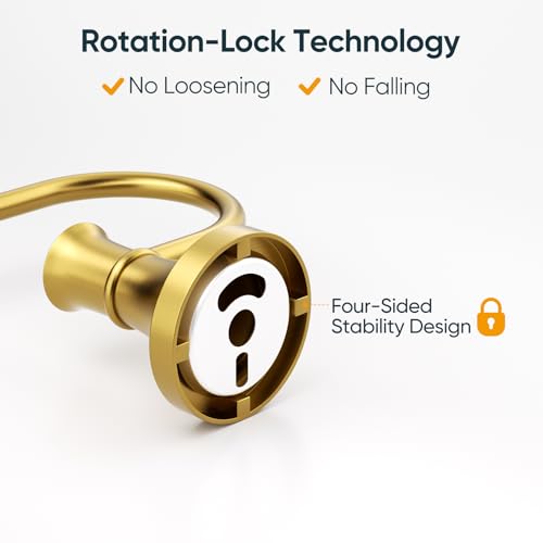 BESy Brushed Gold Toilet Tissue Paper Holder Brushed Gold Bathroom Accessories Toilet roll Paper Hanger, Wall Mounted, Rustproof - color: Brushed Gold