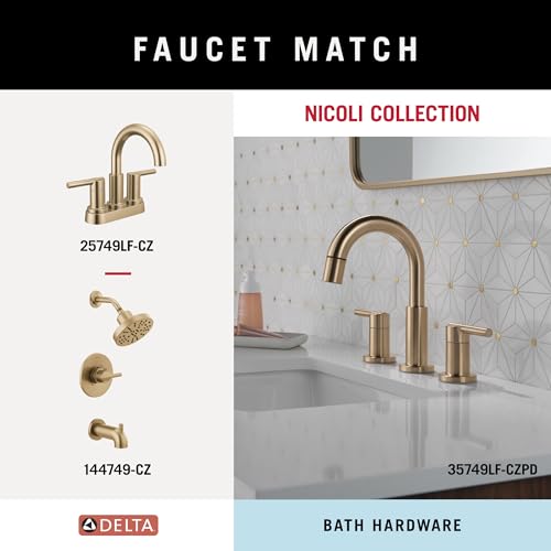 Delta Pivoting Toilet Paper Holder | Champagne Bronze | Wall Mount | Nicoli Bathroom Accessories - color: Champagne Bronze