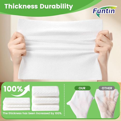 Funtin Thickened Mop Pads for Swiffer Sweeper, Unscented Disposable Mopping Cloths, Dry & Wet Use for Dirt, Dust, Hair, Home, Bathroom, Kitchen (120ct) - color: 120ct