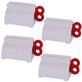 XYKEEY Toothpaste Tube Roller - Manual Squeezer Tool, Toothbrush Squeezers, Clip Holder Stand Winder (Red) - color: Red