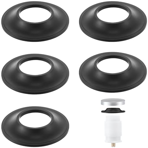 Dreyoo 5 Pack Tub Stopper Gasket for Tub Drain Assemblies, Replaces Stopper Bathtub Drain Gasket, for Tip Toe Style Bathtub Stoppers (2-1/16 in. x 1 in. x 1/4 in), Easy Installation