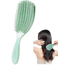 Unisex Soft And Elastic Scalp Massage Comb Massager, Shampoo And Itching Comb Does Not Hurt The Scalp And Hair, Can Also Be Used For Curly Hair Care (Green, Large) - color: Green, size: Large