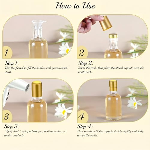 TBWIND 12 Pack 3oz/100ml Clear Glass Bottles with T-Top Cork Stoppers | Premium small refillable bottles. Perfect for homemade liquor, vanilla extract, oil, vinegar, or elegant gift favors. - color: 3oz/ 100ml, size: Clear