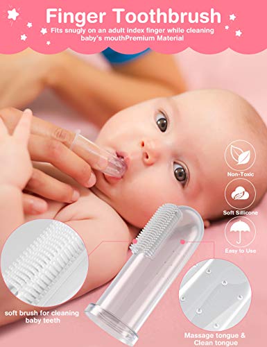 Baby Healthcare and Grooming Kit, 24 in 1 Baby Electric Nail Trimmer Set Newborn Nursery Health Care Set for Newborn Infant Toddlers Baby Boys Girls Kids Haircut Tools (0-3 Years+) (Pink) - color: Pink