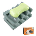 Silicone Soap Dish,Self Draining Soap Holder Perfect for Shower,Bathroom Sink,Kitchen Sink & Travel,Non-Slip Bar Soap Holder Extend Soap Life,Keep Soap Bars Dry & Easy Cleaning Green-2Pcs - color: Green-2pcs