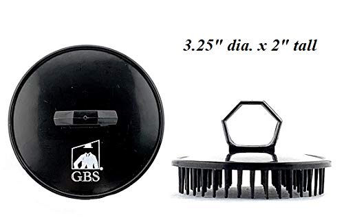 G.B.S Easy to Hold Hair Scalp Shampoo Brush Scrubber, 4 Black, 4 Red, Pack of 8 - color: 4red/4blk