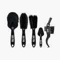 Muc-Off 206 5 Piece Premium Brush Kit - Includes 5 Bike Cleaning Brushes With Durable Nylon Bristles And Ergonomic Rubberised Handles To Minimise Impact - size: 5 Piece