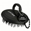 Jupiter Scalp Exfoliator - Scalp Massager Tool for Wet & Dry Hair - Ergonomic Detangler Brush - Dandruff Comb & Scrub to Remove Dandruff & Buildup and Support Circulation - Black - color: Double Black 1 Pack