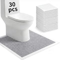 30 Pack Disposable Toilet Mats, Containing Bamboo Charcoal Material，23.6" x 23.6" Absorbent Toilet Floor Protector from Urine Disposable Toilet Floor Mat U-Shape