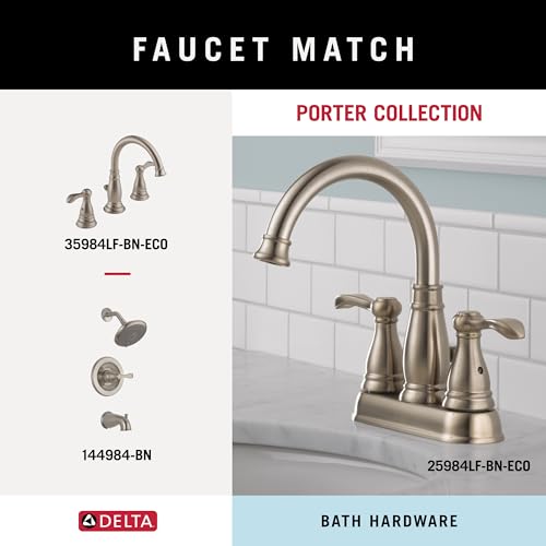Delta Faucet Porter 24 inch Towel Bar, SpotShield Brushed Nickel , Bathroom Accessories, PTR24-BN - style: 24 inch Towel Bar