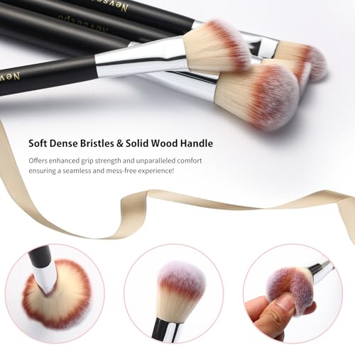 Makeup Brushes, Quality Make Up Brushes 28Pcs Makeup Brushes Set Professional, Beginner Make-up Sets With Case, Soft Brush Kits Sponges Masks Spatula,Travel-Friendly Women Girls Gift Sets - color: Black