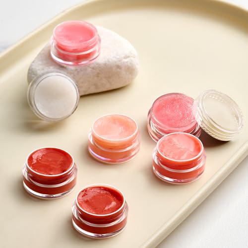50 Pack 5 Gram 0.17OZ Clear Plastic Containers with Transparent Lids, Small Round Cosmetic Jars Makeup Travel Containers Jar for Cream, Bead, Eye Shadow, Samples, Lotions, Powders, Lip Gloss - color: Clear Lid, size: 0.17 Ounce