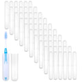 60 Packs Plastic Toothbrush Holders Bulk, Travel Toothbrush Case Covers with Ventilation Holes, 7.67 x 1.1 Inch White PP Material Toothbrushes Protectors for Home Camping Travel