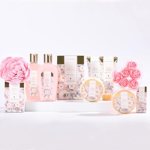 Spa Gift Baskets for Women, Spa Luxetique Bath Gift Set, 12pcs Relaxing Home Spa Kit for Women with Shower Gel, Bath Salt, Essential oil, Body Lotion, Hand Cream, Christmas Gifts for Mom