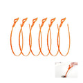 6PCS 25inch Drain Clog Remover Tool,hair clog remover tool,sink snake drain hair removal,for sink drain snake for bathtub,home shower tub snake clog remover,plastic drain cleaner tool