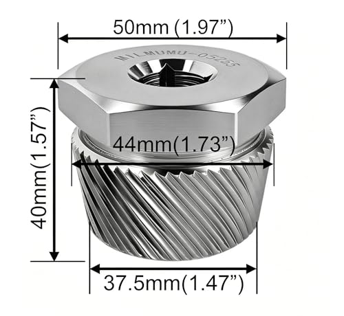 MILMUMU Compatible with Tub Drain Extractor-Removes Stubborn Tub Drains. | Compatible with Tub Drain Extractor-Removes One and a Half Inch Old or Stubborn Tub Drains （ 05255 1.5" ）. - color: Chrome