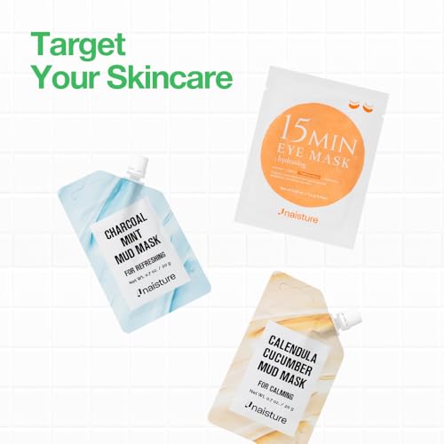 Naisture 15 Min Rescue Me Kit Skincare Gift Set for Skincare Lovers– All-in-One Bundle with Face, Eye, & Mud Masks, Complete Self-Care Kit (6 pcs) - color: Rescue Me Kit