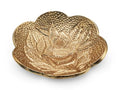 Brass Jewelry Bowl – Gold Color Circular Small Round Spoon Rest Soap Dish Candle Holder - Perfect Catchall Tray for Candles, Jewelry, Rings, and Trinkets (Gold with Embossed Rose Design) - color: Gold With Embossed Rose Design