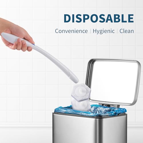 Compatible with Clorox Toilet Wand – Disposable Toilet Brush Head Refills (60 Count), Wand Not Included - size: 60 Count