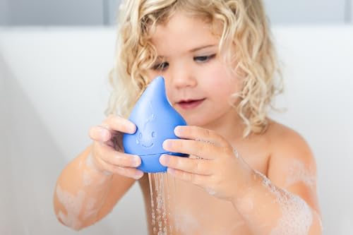 Ubbi Cloud and Droplet Silicone Bath Toys for Baby and Toddler, Rain Effect Water Squeeze Toys, Muted Color, Fun Interactive Bath Time Toys, Set of 2 - color: Cloud and Droplet