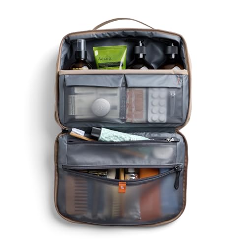 Bellroy Hanging Toiletry Kit Plus (8 Liter Travel Hanging Toiletry Bag) - Stone - color: Stone