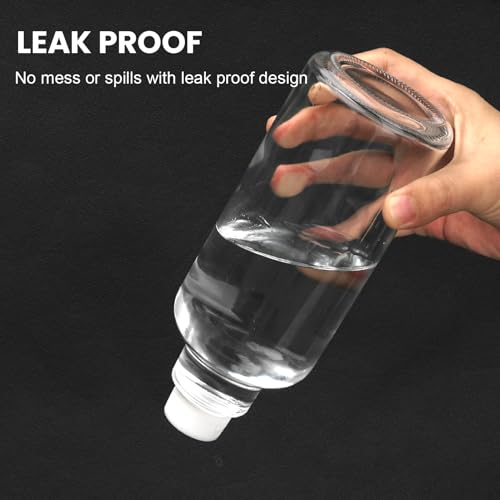 Glass Spray Bottles 16.9oz Empty Spray Bottle Mist/Stream Spraying Small Refillable Containers for Hair Care, Cleaning Solutions, Plants, Essential Oils 2 Pack (Clear, 16.9oz) - color: Clear, size: 16.9oz