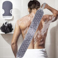 3Pcs Exfoliating Body Scrubber Set, Body Scrubbers, Back Scrubber, Bath Glove and Shower Sponge Loofah for Shower, Bating Exfoliating Scrubbers for Men and Women - color: Gray