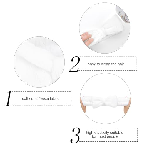 Semato Bachelorette Party Favor Set Bride and Bridesmaid Spa Headband Skincare Headbands for Women Gifts and Party Supplies (1 bride+7white) - color: 1 bride+7white