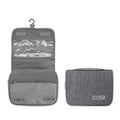 L & FY Hanging Travel Toiletry Bag Women's Cosmetic Organizer Makeup Pouch Men's Shaving Kits With Handle (Denim Grey) - color: Denim Grey, size: Compact Size