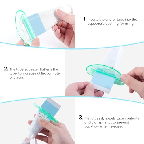 LOVEINUSA Toothpaste Tube Squeezer Dispenser, 10PCS Toothpaste Roller Squeezer Tool Tooth Paste Cap Holder for Bathroom, Assorted Colors | Squeezer Tool Tooth Paste Cap Holder, for Bathroom, Assorted Colors - color: Multicolor-6