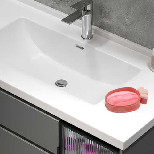 Ipetboom Double Layer Soap Holder with Drainage Leakproof Portable Soap Case with Lid for Bathroom and Travel 4pcs Set (red Green)