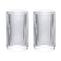 Gaolinci 2 Pcs Glass Tumbler Cup,Toothbrush Holder, Bathroom Cups, 13 oz - color: Clear, size: 13 oz