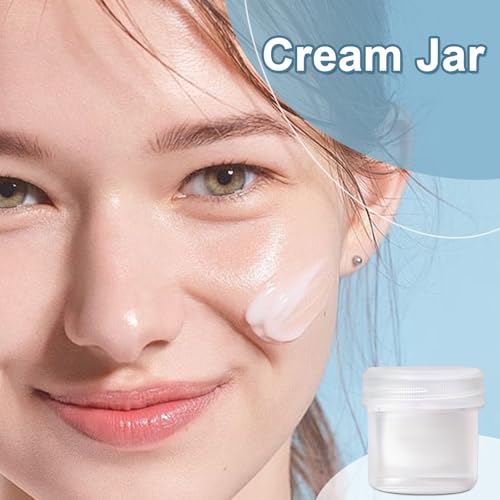 TSA Approved Wide Mouth Travel Size Containers, PP Clear Leak Proof Travel Plastic Jars with Lids for Creams Lotion Cosmetic, Jewelry Beads, Sample, Small Items Storage (1.7 oz, 4 Pcs) - color: Clear, size: 1.7 oz