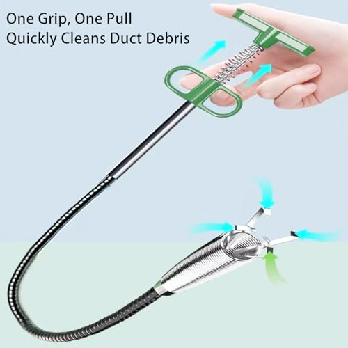 Upgrade Drain Snake Hair Drain Clog Remover，61 Inch Flexible Claw Grabber Tool for Home Sink, Bathroom Tub,Drain, Toilet, Tight Spaces Unclogger Tool - color: T61