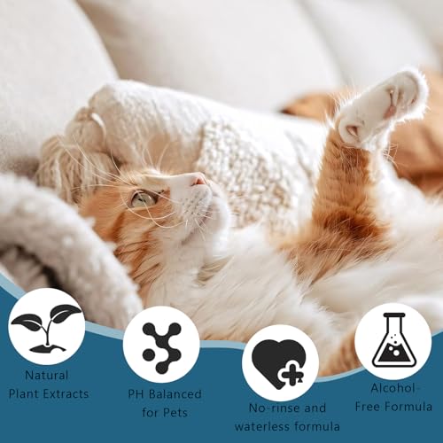 Pet Steam Brush for Dog & Cat – 3-in-1 Spray Hair Removal for Grooming, Softens Fur & Reduces Static 1*Shampoo(Steam Brush not Included) - size: 7.8″-200ML