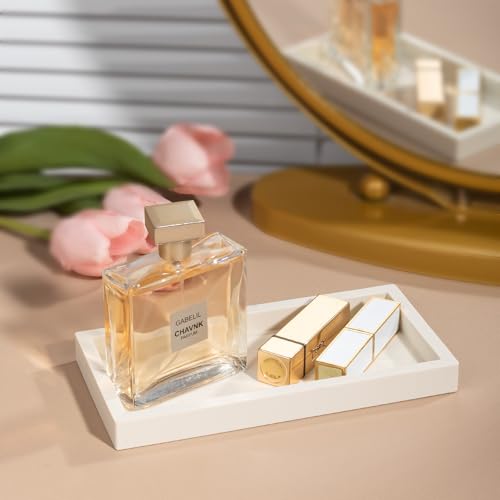 Silicone Bathroom Vanity Tray Dish Soap Holder Sink Organizer, Beige | Large, Thickened Silicone, Easy to Clean, Waterproof, Non-Slip, for Countertop, Kitchen, Bedroom, Dresser - color: Beige, size: 9.8" x 4.7"