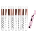 Lash Shampoo brushes Cosmetic Brushes Peel Off Blackhead Brush Remover Tool Nose Cleaning Washing Brush Lash Cleanser Soft Brushes (ROSE GOLD WHITE) - color: Rose Gold,White