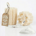 Loofah Sponge for Body Scrub, Exfoliating Body Scrubber & Loofah with Handle, Exfoliating Pads, Loofah for Women, Men & Kids (2 Count,1 Pack, Natural Cut) - color: Natural