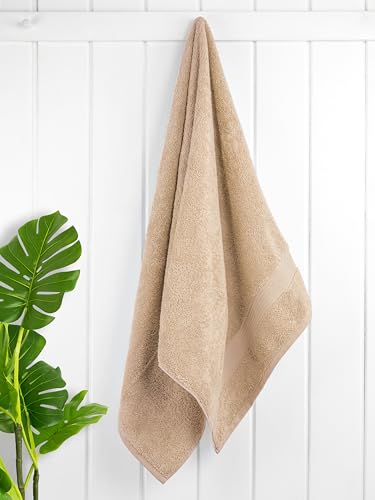 Cotton Paradise Turkish Towel Set, Soft Absorbent Quick Dry, 4 Piece Bath Towel Set, Beige - color: Beige, size: 4 PC SET (27x54")