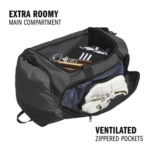 adidas Defender 5 Duffel Bag for Sports, Gym and Travel, Team Dark Grey, OSFA - color: Team Dark Grey, style: Medium (59l)