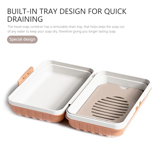 Travel Soap Container, Portable Travel Soap Case, Soap Dish with Lid for Camping, Outdoor, Bathroom, Hiking Traveling (3pcs 3 Color)