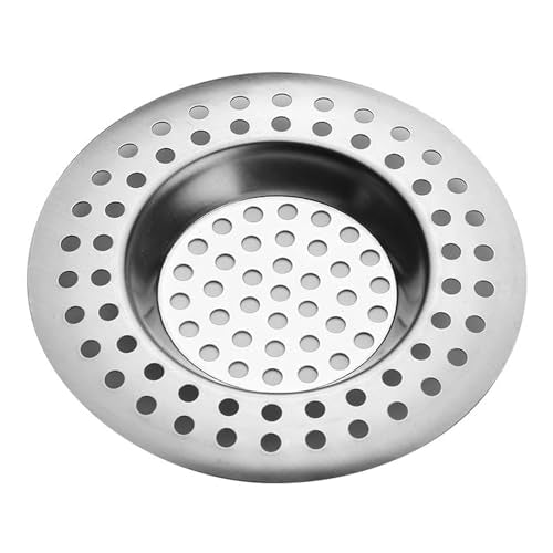 2 Pack Stainless Steel Sink Strainer - 3 Inch (75mm) Kitchen Drain Plug Filter, Bathtub & Shower Hair Catcher Protector