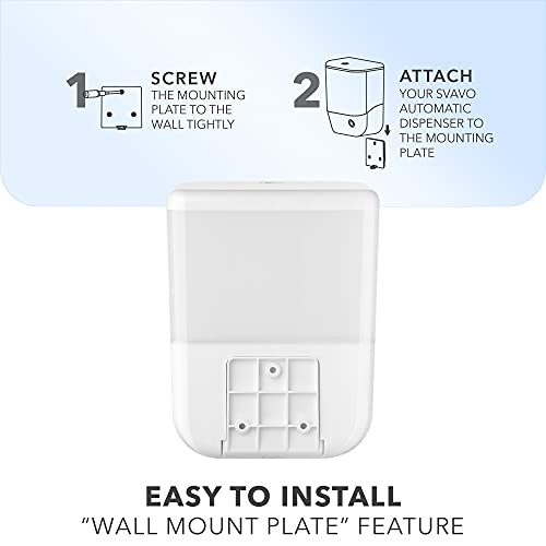 SVAVO 34oz / 1000ml Automatic Soap Dispenser Hand Sanitizer Dispenser Wall Mount, Touchless Electric Sensor Pump Battery Operated for Offices Home Kitchen Bathroom Hotel Restaurant Commercial - color: White, size: 1000ml