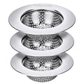 3-Pack Stainless Steel Kitchen Sink Strainer – 2026 Deep Basket Drain Filter, Rust-Proof Food Catcher, Smooth Edge, Fits 3.5" for Kitchen, Utility Sinks, Basins. Anti-Clog, Dishwasher Safe (4.5" OD)
