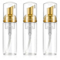 3Pcs Foam Pump Bottle, Portable Travel Size Pump Bottle, 60ml / 2 oz Empty Refillable Plastic Mousse Foam Soap Dispenser Pumps for Hand Soap, Shampoo, Lash Cleanser Skin Care