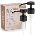 Soap Dispenser Pump | Stainless Steel Replacement | Durable, Rustproof | for Glass & Plastic Bottles with 28mm 28/400 Thread - 2 Pack (Black) - color: Black