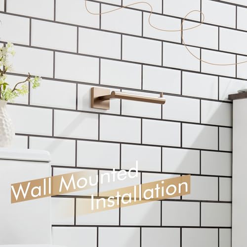 KOKOSIRI Toilet Paper Holder Champagne Bronze Toilet Roll Holder Hold Mega Rolls Kitchen Bathroom Tissue Paper Dispenser Stainless Steel, B2005CPG - color: Champagne Bronze, size: Horizontal